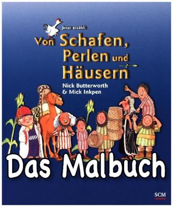 Malbuch: Von Schafen, Perlen und Häusern