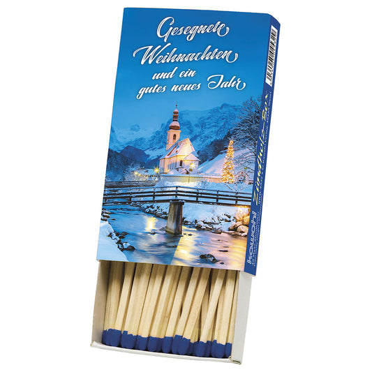 Zündholzbox mit Weihnachtsmotiv