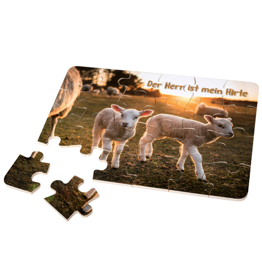 Holz-Puzzle 'Der Herr ist mein Hirte'