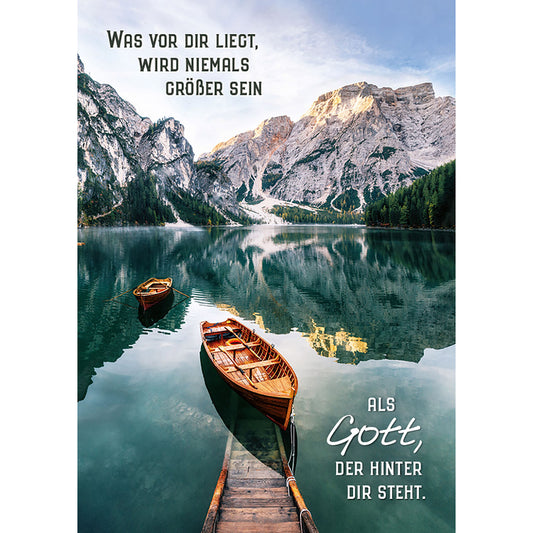 5 x Postkarte Was vor dir liegt...