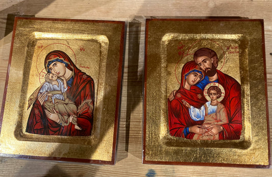 Ikone: Madonna mit Kind bzw. Hl. Familie